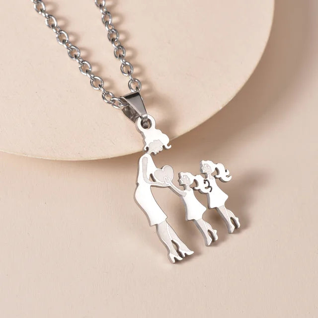 Family Silver Necklaces